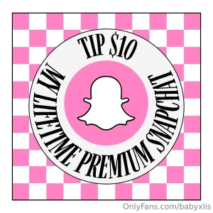 First fan to tip 10 get my lifetime premium snapchat instead of 50