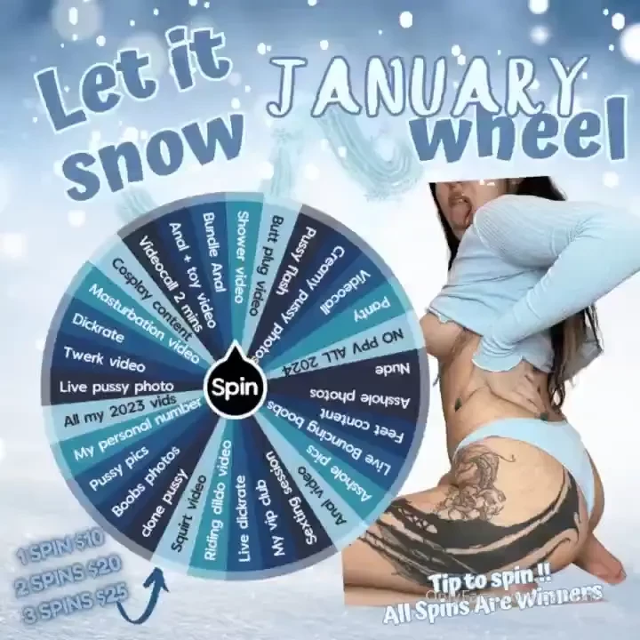 Let it snow january wheel start 2024 with my most upgraded wheel so by 