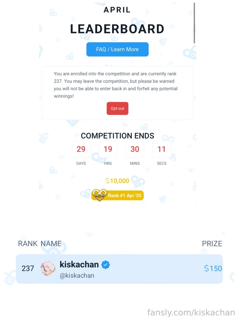 Hello goonie froggz there s a competition happening until the end of 