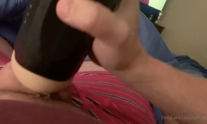 sdflrjfl - Attention here it is sean jerks robbies s cock with a fleshlight wanna 