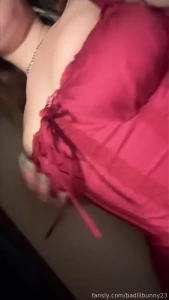 What do you think of my new dress or do you prefer what s underneath