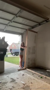 Sorry for being mia but i got this extra room in my garage demolished part 1