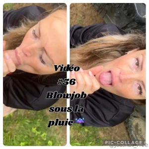 Vid o 56 15 99 sous la pluie comme une vilaine cochonne je prend sa