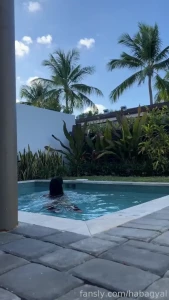 Swimming in my new sub funded latex femdom findom asian latex ass