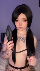 Up close pussy and anal stretching training with new inflatable toy