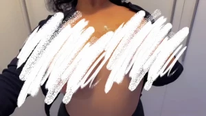 Swipe as you unzip my top and watch me oil and play with my boobies