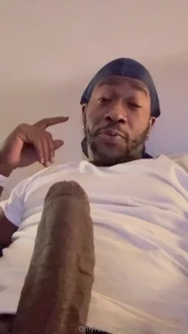 Late night throbbing big black dick