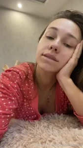 Can we lie down together cutie natural feet tits cleavage
