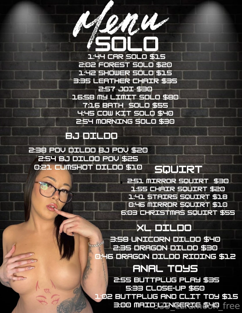 Solo menu 