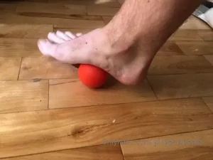 Rolling out my tired feet