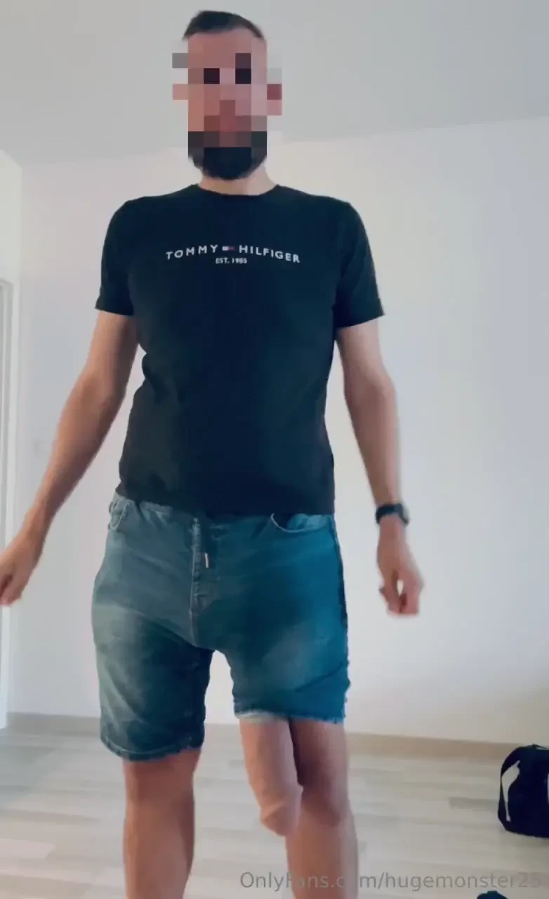 Outfit and cock check before work 