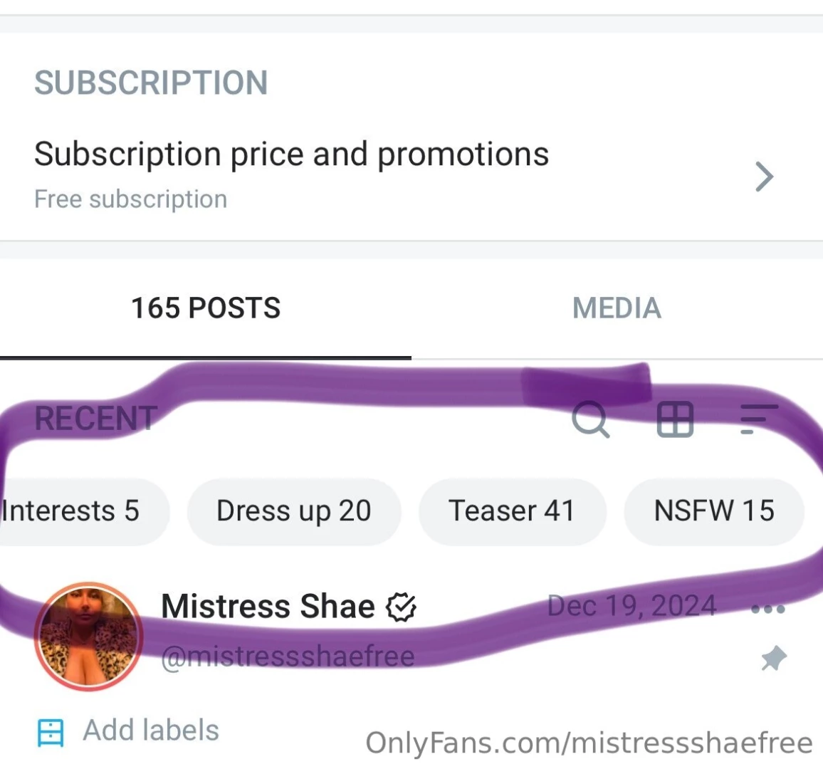 Content hack you can use the labels on my profile to sort thru the 