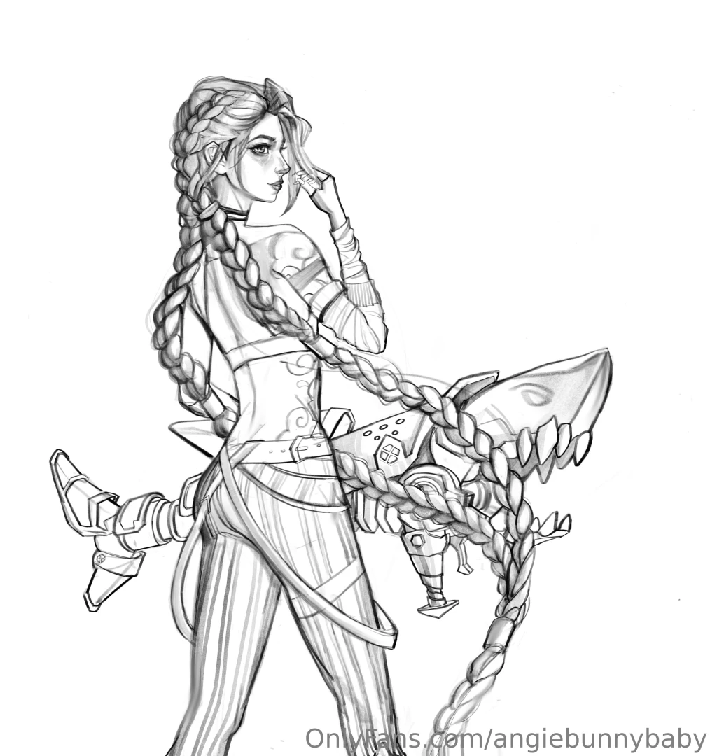 Jinx drawn by yours truly 