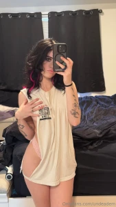 You got your wish my bra s off what next