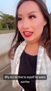 Sunrise selfies with my off camera flashes part 1