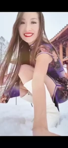 Winter selfie queen in my chinese dress click video and watch this
