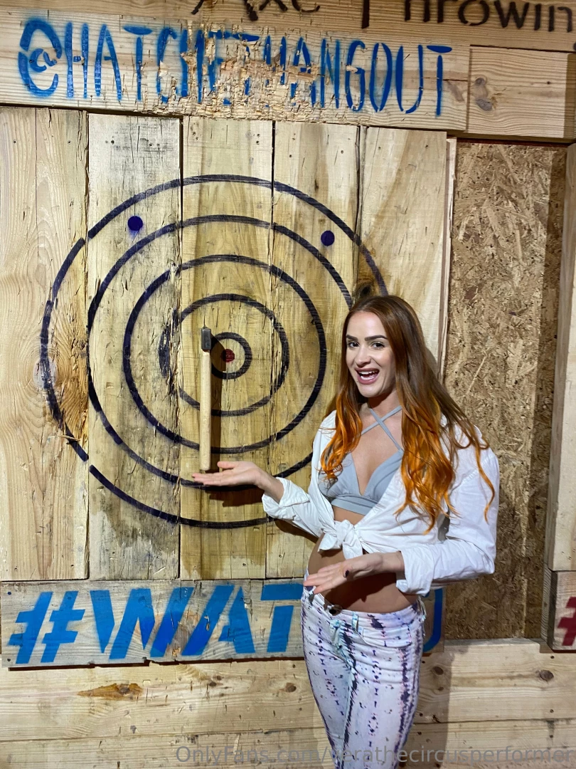 Went axe throwing and i think i may have enjoyed this a little too 