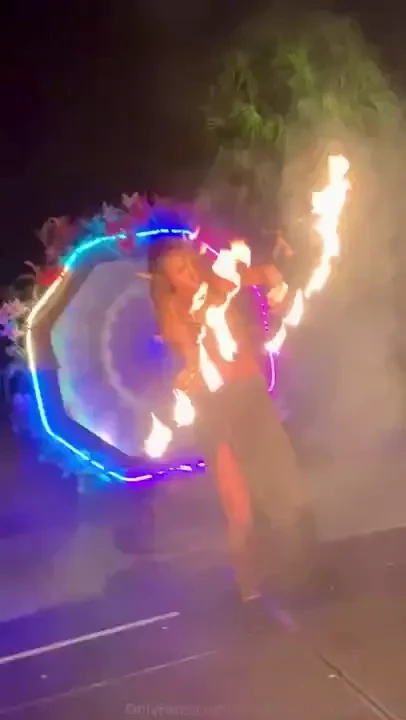 As i move the flames become an extension of my body every motion a 