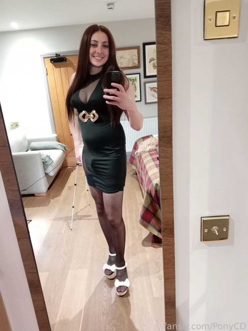 Dressed ready for my xmas party would you be my date trans transgirl part 2 