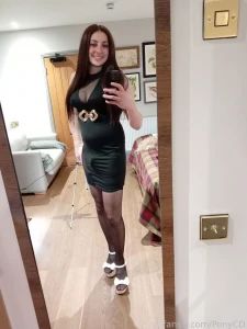 Dressed ready for my xmas party would you be my date trans transgirl part 2