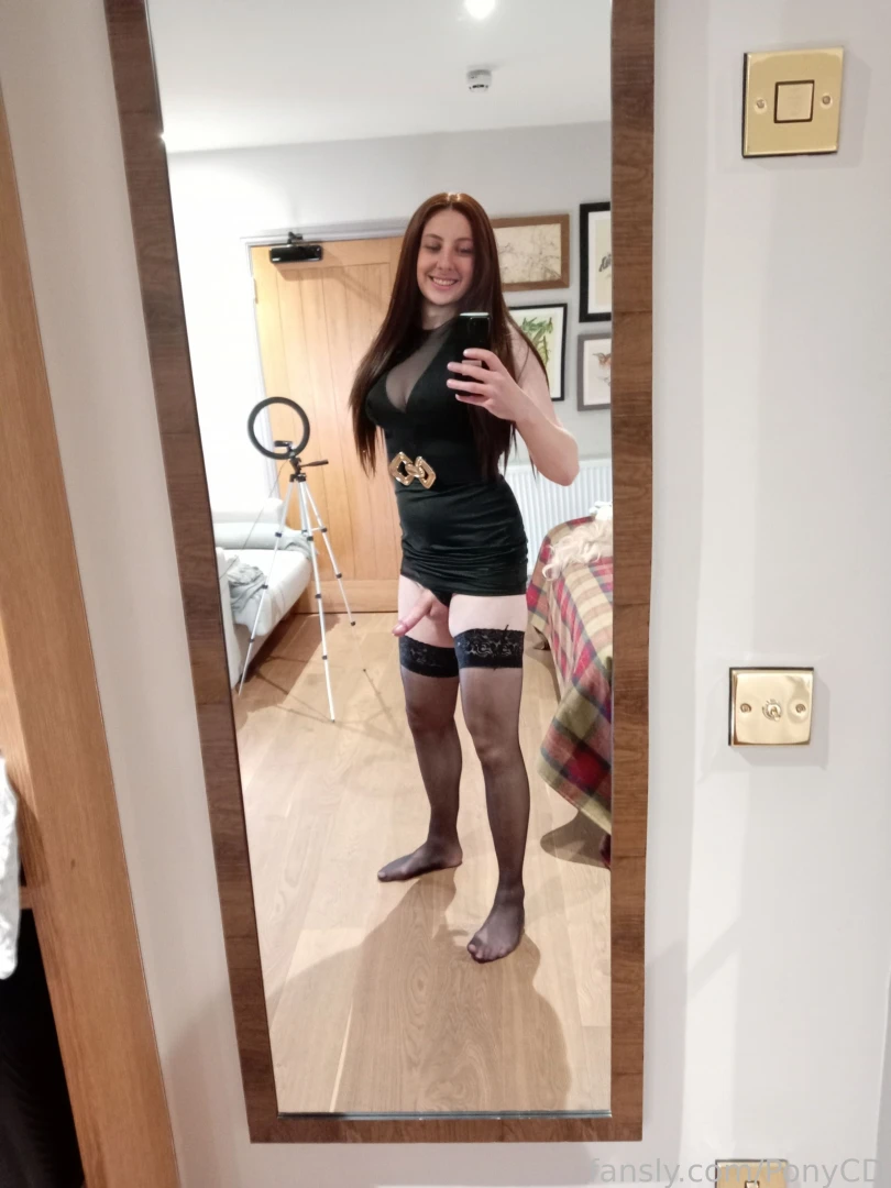 Dressed ready for my xmas party would you be my date trans transgirl part 1 