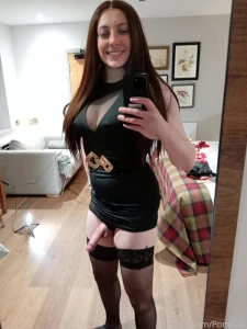 Dressed ready for my xmas party would you be my date trans transgirl