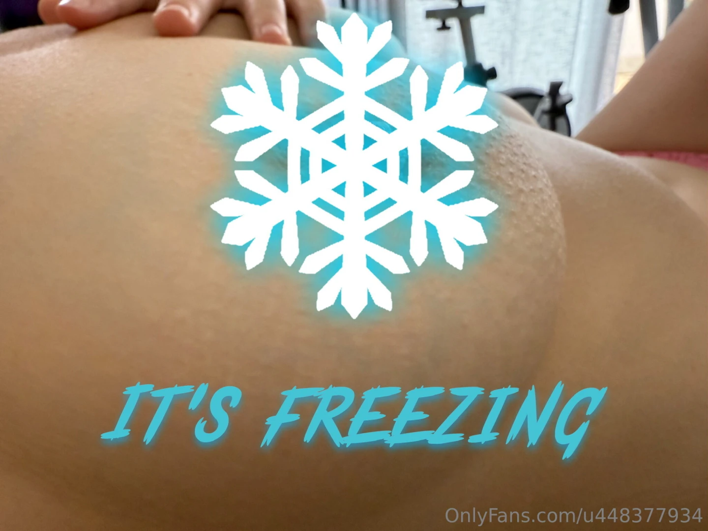 Oh it is so cold you want to suck it till it warms up 