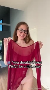 What if i showed up to our first date in this - would you even be able