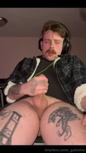 Your gamer bf calls you to flaunt his fat cock before your game sesh