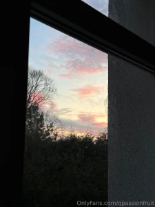 Hello from the couch such a beautiful and late sunset today sun