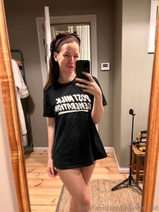 I forgot a hair tie again so again had to use panties to get the hair