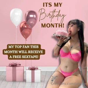 Its my birthday this month if youre in the mood to spoil me nows your