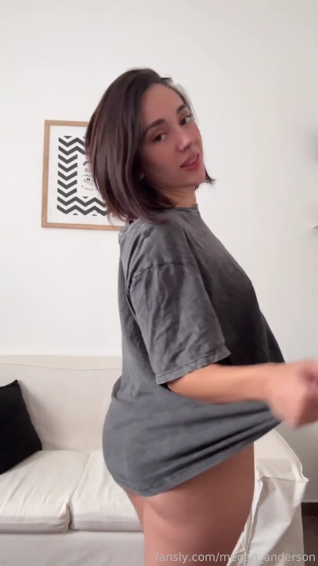 I love sleeping in a big bare-chested t-shirt megan_anderson fyp ass 