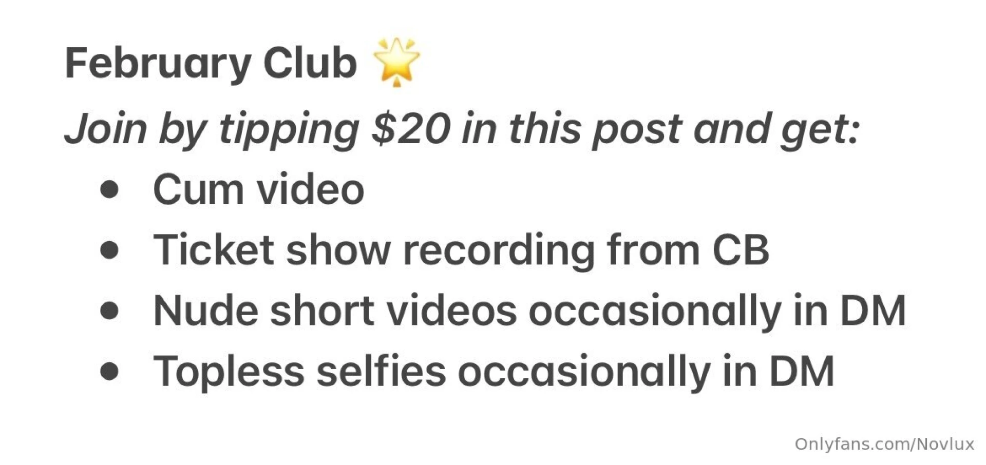 Next month club offer join before it expires 