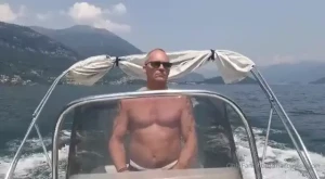 Driving the speed boat across lake como part 1