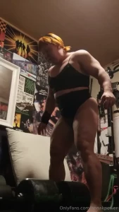 Dumbbell swings in undies yes i have baby powder on my pussy i put it
