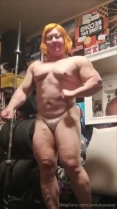 Posing in a g string 1