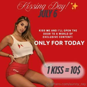 Pucker up baby it s kissing day i ve been waiting to celebrate this