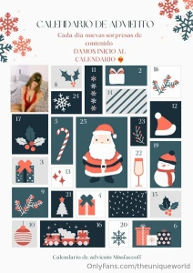 Super calendario de adviento de missfaceoff missfaceoffvip con