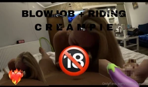 Tip 80 for full sextape sloppy blowjob cowgirl riding creampie