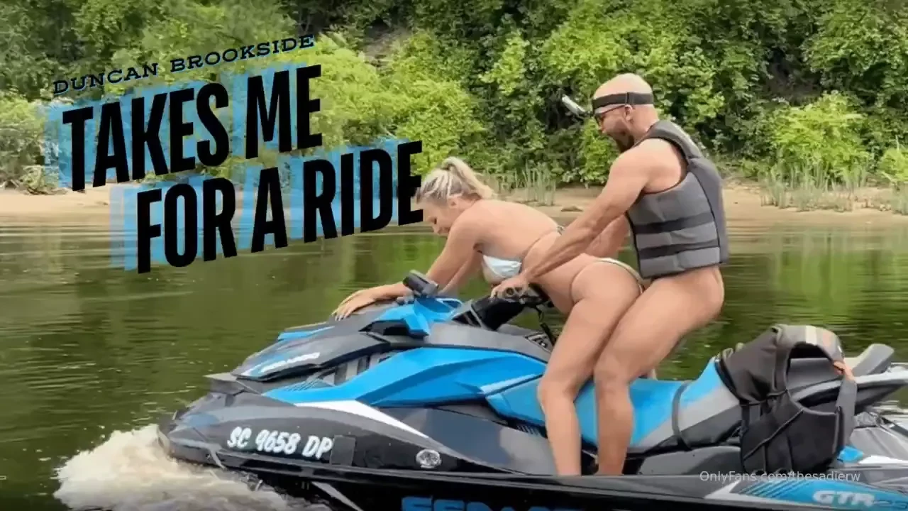 Duncan brookside takes me for a ride on his jetski and his cock 