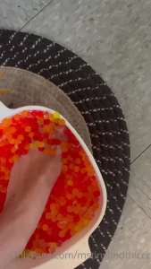 Just a little feet play for my feet lovers