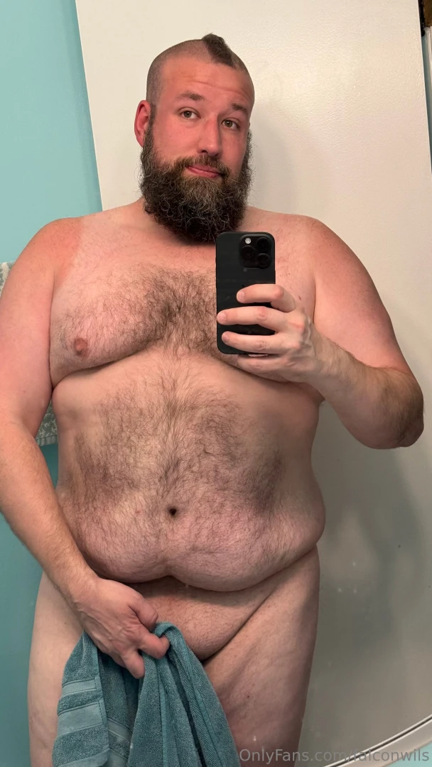Late night shower to clean off the work day grime 