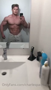 I just hit the weights like a beast now it s time to shower up and