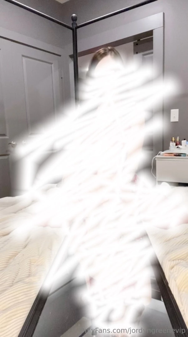 Riding a dildo on a mirror so you can see absolutely everything 