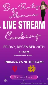 Mark your calendars come join me on first ever big panty cooking