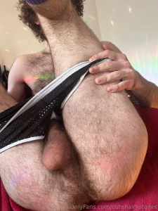 Getting my hairy ass and cock out for you part 2
