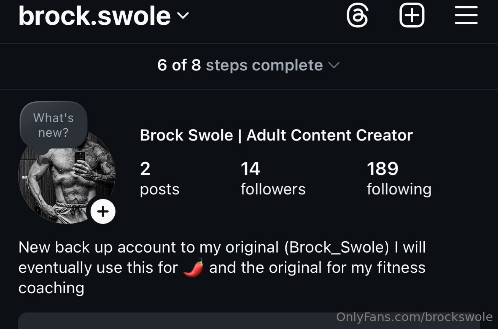 Started a new instagram as a back up to the original but will 