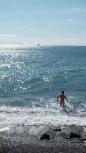 Primo bagno della stagione fatto praticamente crioterapia