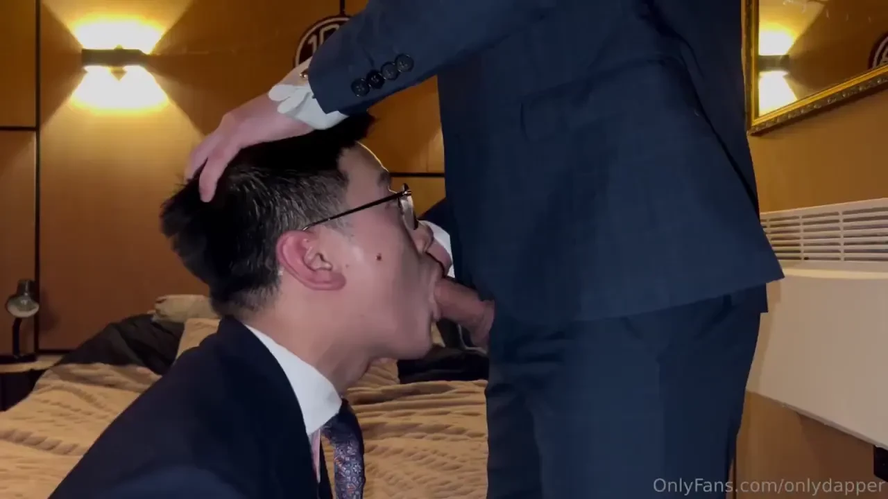 Watch me suck suited sir s juicy cock and i ve been instructed not to 